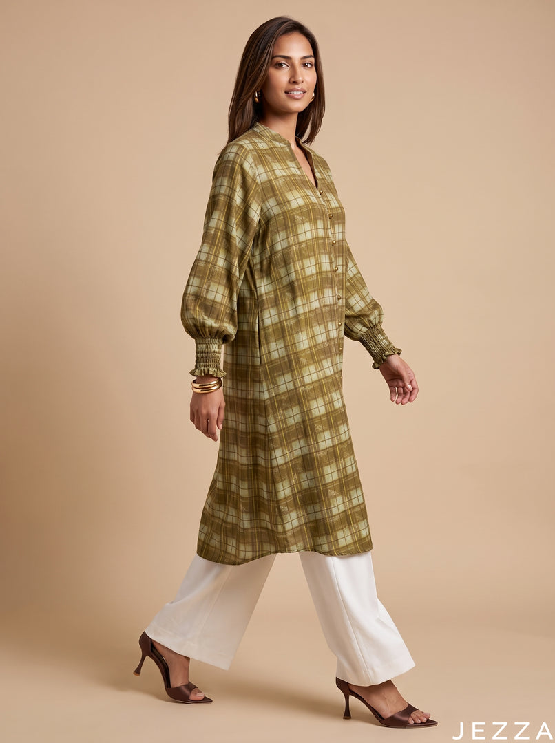 Linear Field: Window Pane Knee Top 82241