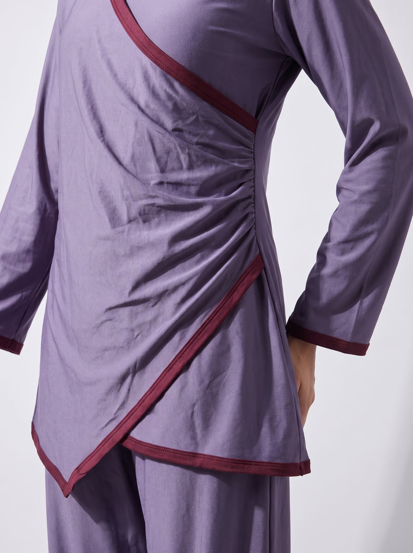 Amethyst Purple Draped Co-Ord Set 90022/90032