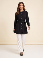 Load image into Gallery viewer, Textured Round Neck Top 90481