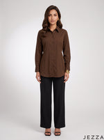 Load image into Gallery viewer, Coffee Essence: Poly Cotton Below Hip Top 86841