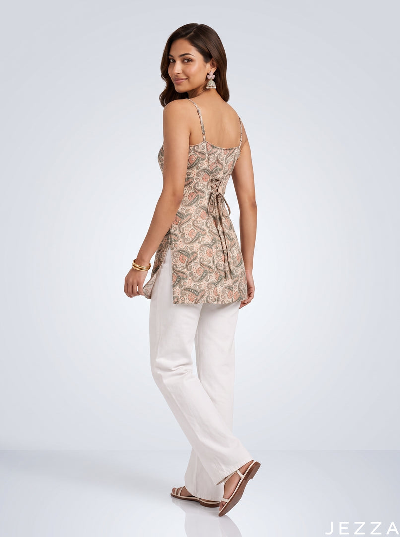 Paisley Muse: Square Neck Hip Top 88321
