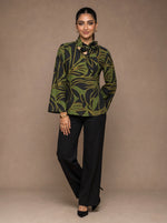 Load image into Gallery viewer, Abstract Tie: Poly Cotton Hip Top 86691