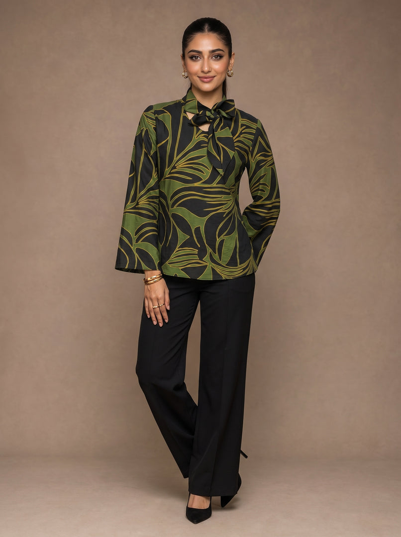 Abstract Tie: Poly Cotton Hip Top 86691