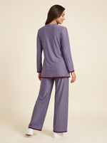 Load image into Gallery viewer, Amethyst Purple Draped Co-Ord Set 90022/90032