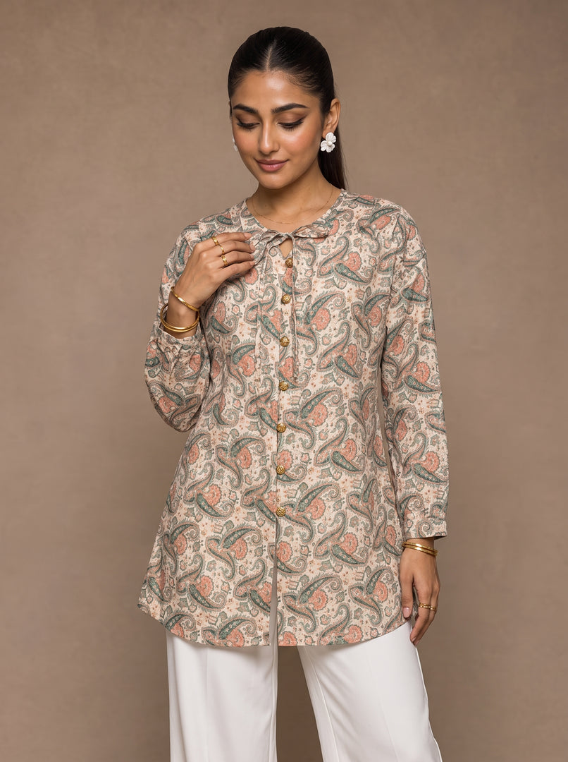 Paisley Classic: Cotton Below Hip Top 90211