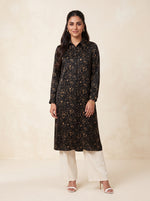 Load image into Gallery viewer, Abstract Print Below-Knee Shirt Top 92751