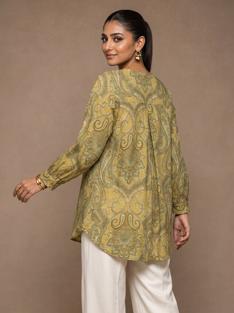Paisley Tie: Cotton Below Hip Top 86721