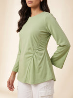 Load image into Gallery viewer, Light Green Gathered Top 90593