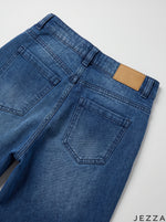 Load image into Gallery viewer, Indigo Flow: Medium Blue Wide-Leg Denim Jeans DL-365 M