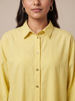 Load image into Gallery viewer, Light Yellow Collared Midi Top 92401