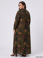 Load image into Gallery viewer, Floral Heritage: Cotton A-Line Dress 90411