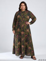 Load image into Gallery viewer, Floral Heritage: Cotton A-Line Dress 90411