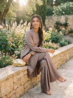 Load image into Gallery viewer, Terra Luxe: Satin Top &amp; Pant Set 86992
