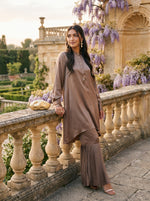 Load image into Gallery viewer, Terra Luxe: Satin Top &amp; Pant Set 86992