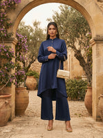 Load image into Gallery viewer, Midnight Coast: Satin Top &amp; Pant Set 86991