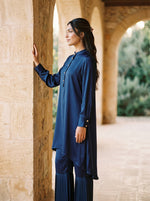 Load image into Gallery viewer, Midnight Coast: Satin Top &amp; Pant Set 86991