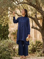 Load image into Gallery viewer, Midnight Coast: Satin Top &amp; Pant Set 86991