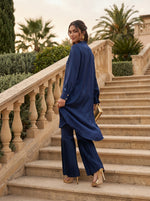 Load image into Gallery viewer, Midnight Coast: Satin Top &amp; Pant Set 86991