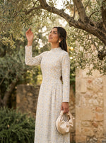 Load image into Gallery viewer, Faded Bloom: Floral Long Dress 90121