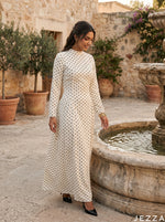 Load image into Gallery viewer, Dot Reverie: Polka Dot Long Dress 87761