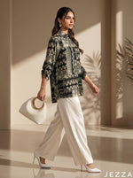 Load image into Gallery viewer, Artful Drape: Tapestry Print Chiffon Top 83871