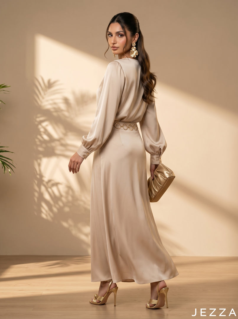 Fog Satin: Skirt & Top Set 82373