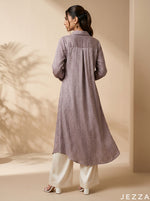 Load image into Gallery viewer, Rose Mist: Striped Midi Shirt Top 86432