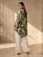 Load image into Gallery viewer, Modern Terrain: Abstract Camouflage Knee Top 87021