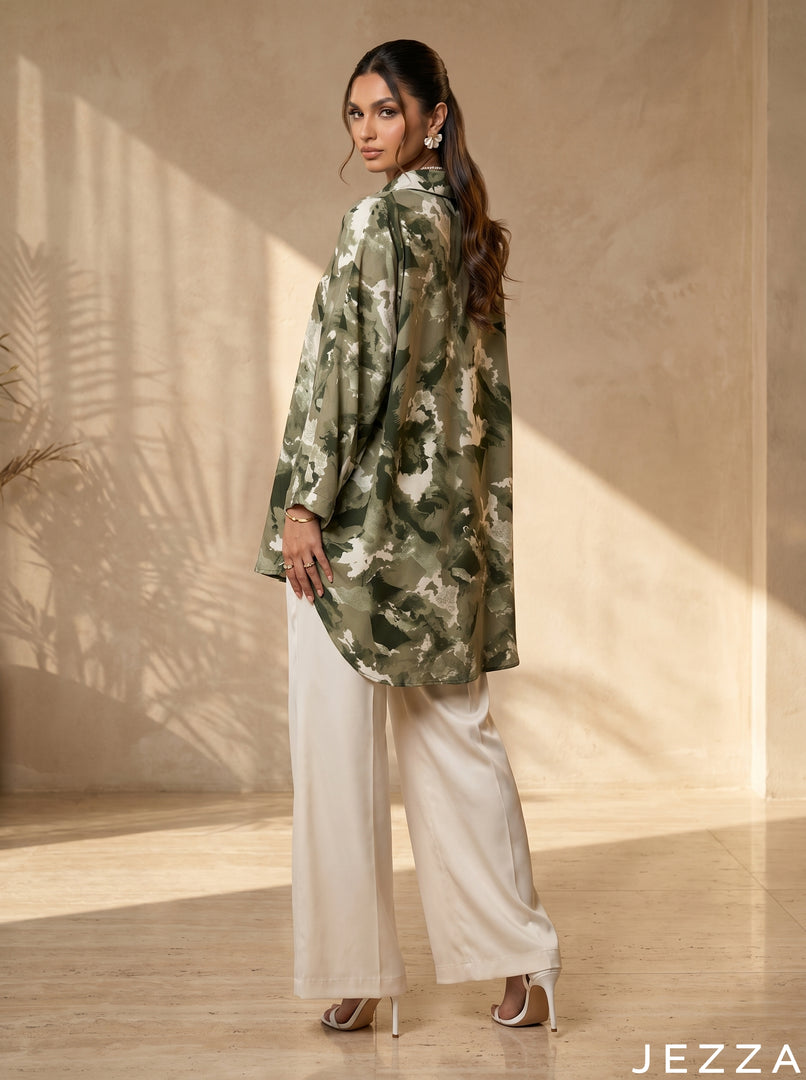 Modern Terrain: Abstract Camouflage Knee Top 87021