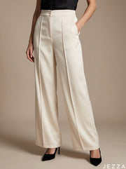 Clean Contour: Off White Ankle Pants 75891