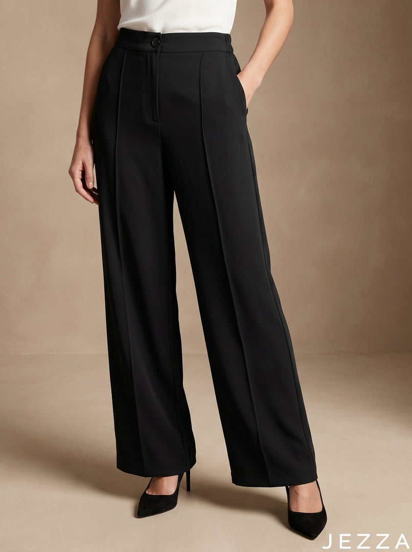 Sleek Essential: Black Ankle Pants 75892