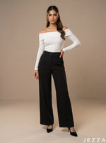 Load image into Gallery viewer, Sleek Essential: Black Ankle Pants 75892
