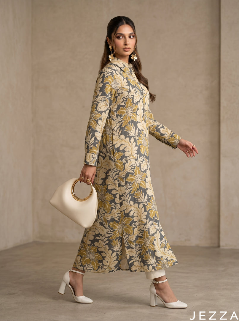 Bloom Thread: Collared Midi Length Top 83311