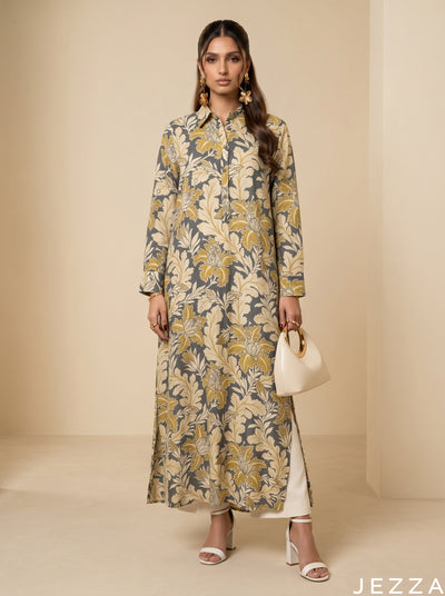 Bloom Thread: Collared Midi Length Top 83311