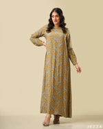 Load image into Gallery viewer, Printed Ankle Length A-Line Dress 58812