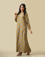Load image into Gallery viewer, Printed Ankle Length A-Line Dress 58812