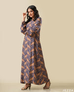 Load image into Gallery viewer, Printed Ankle Length A-Line Dress 58811