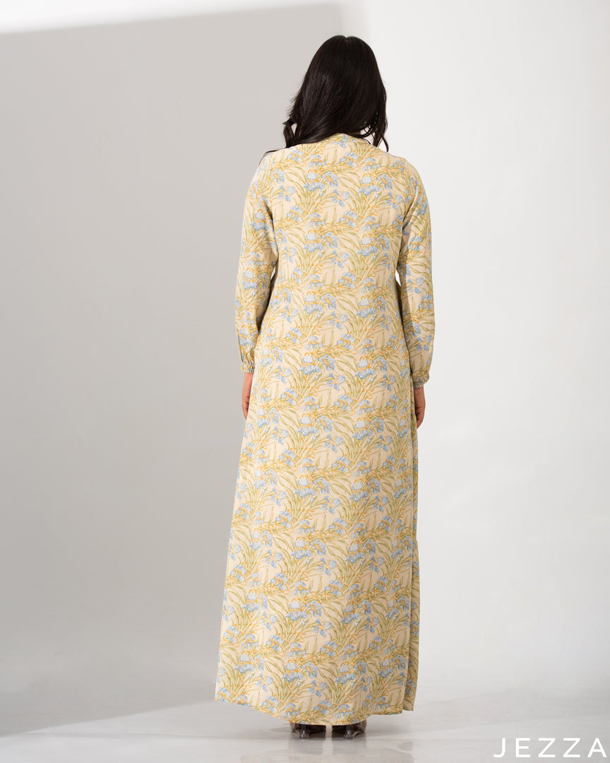 Floral Polyester Maxi Dress 61291
