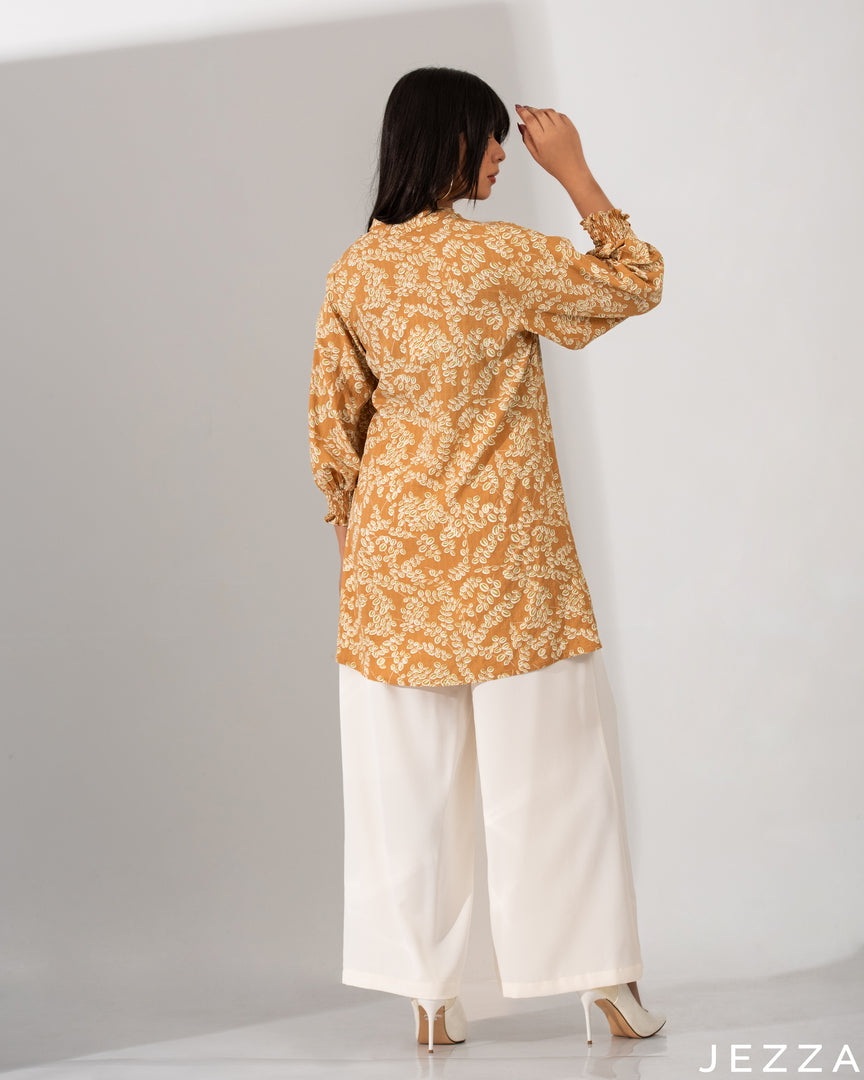 Printed Polyester Above Knee Top 58281