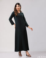 Load image into Gallery viewer, Evergreen Grace: Relaxed Fit A-Line Dress 76802