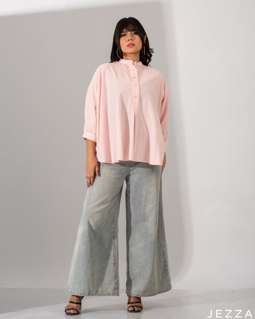 Below Hip Top In Cotton Fabric 58651