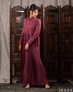Load image into Gallery viewer, Elegant Pleated Satin A-Line Dress 60582