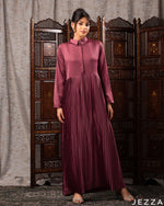 Load image into Gallery viewer, Elegant Pleated Satin A-Line Dress 60582