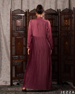 Load image into Gallery viewer, Elegant Pleated Satin A-Line Dress 60582
