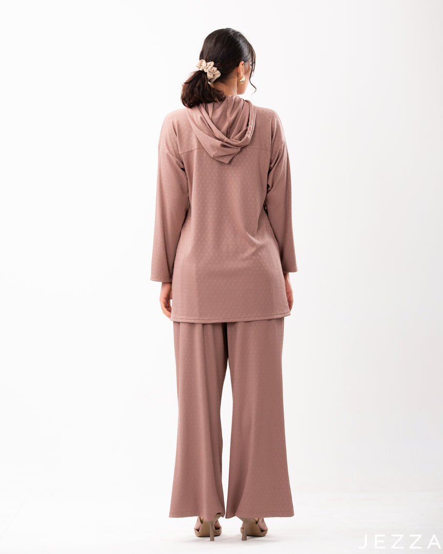 Cozy Rib Spandex Hoodie Set 57023