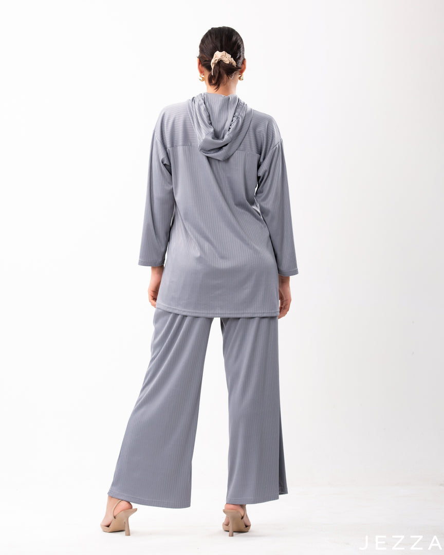 Cozy Rib Spandex Hoodie Set 57022