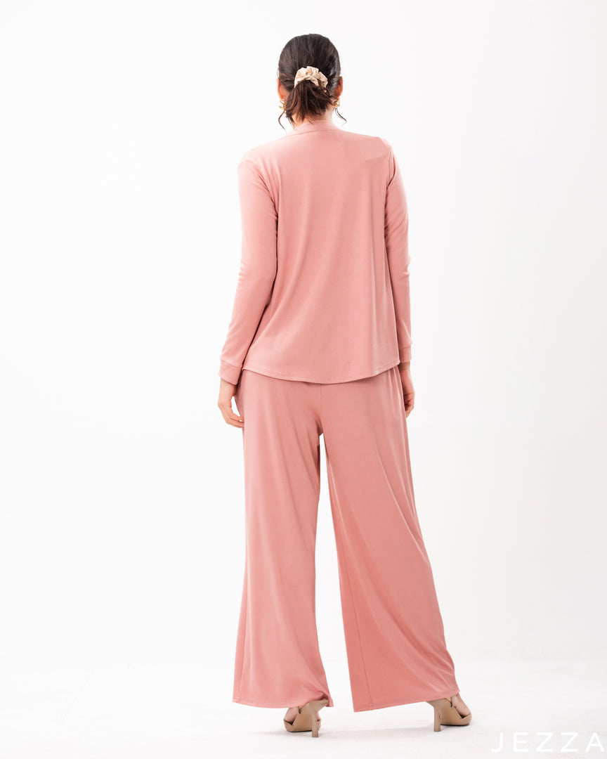 Ribbed Cardigan Pant Set 61473