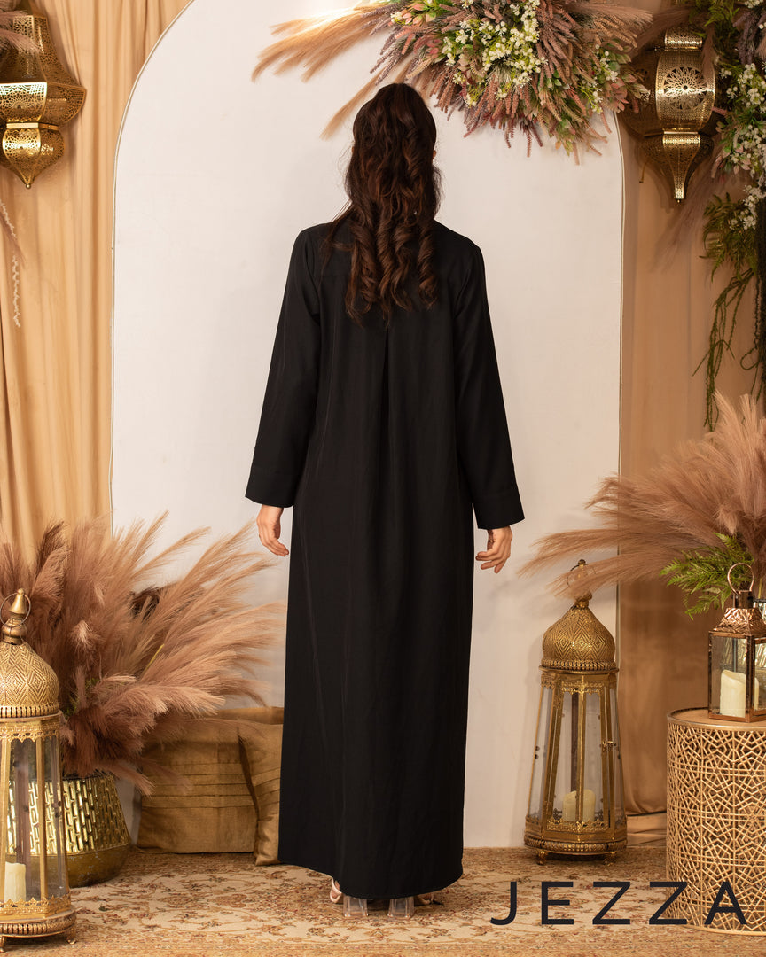Polyester Dress with Long Placket 56952