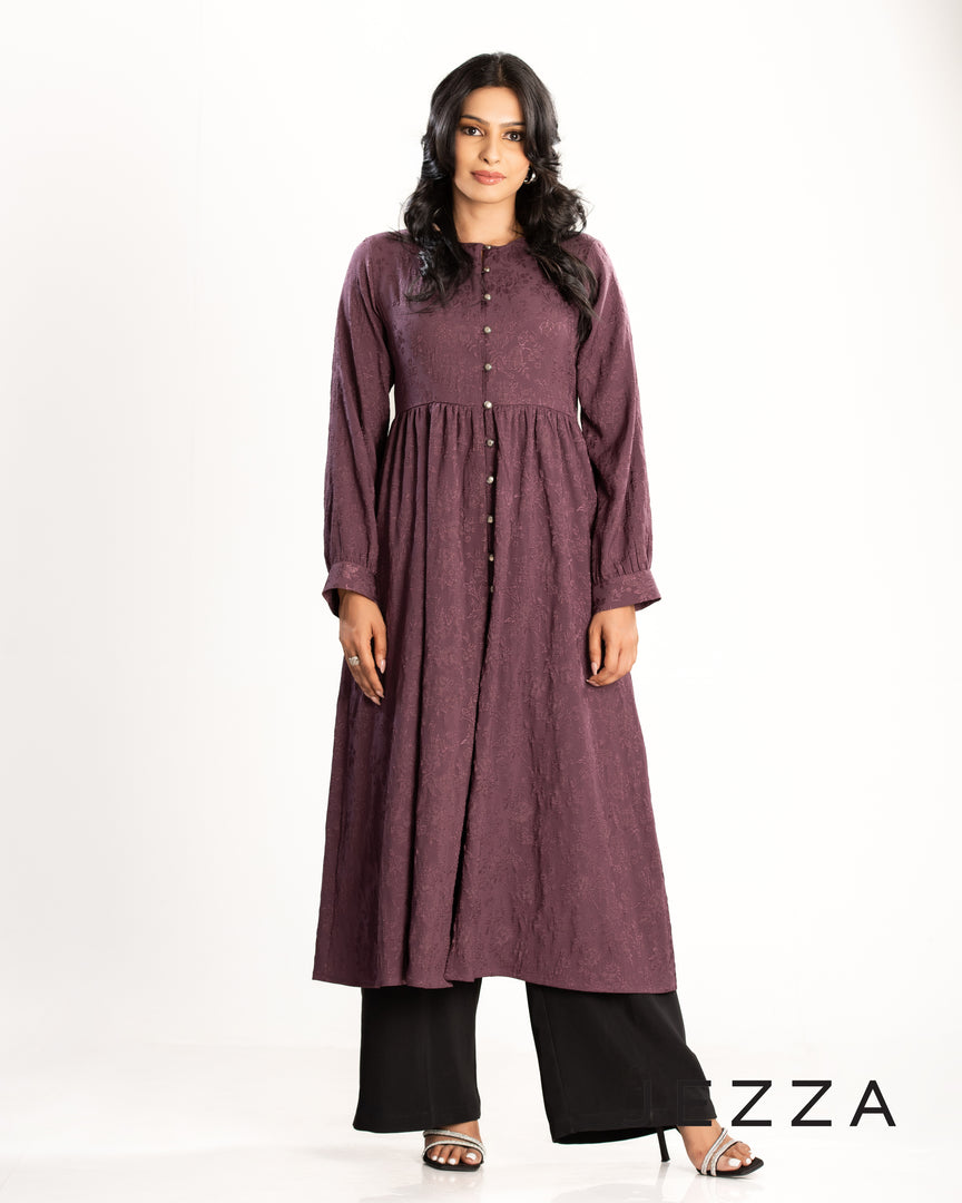 Brocade Polyester Midi Top 62172