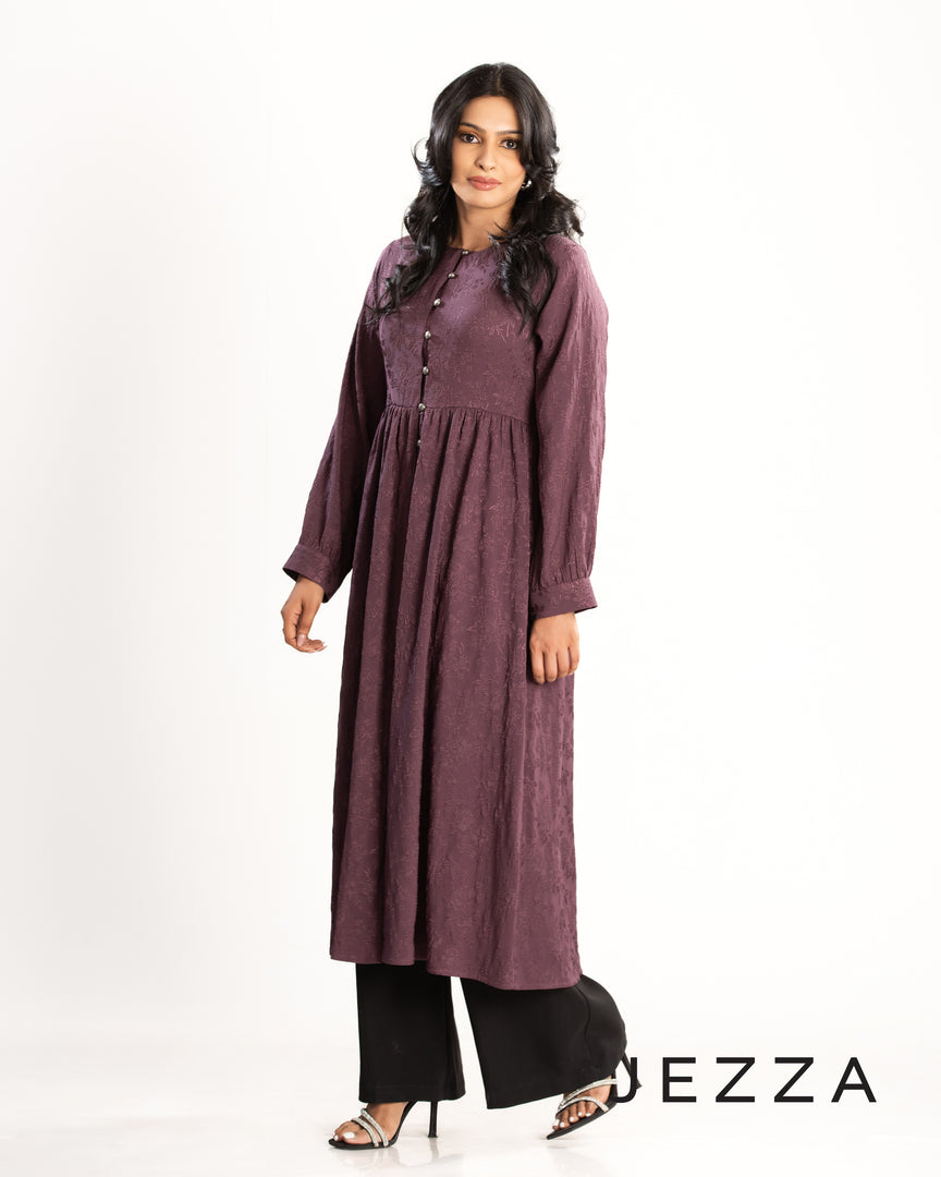 Brocade Polyester Midi Top 62172